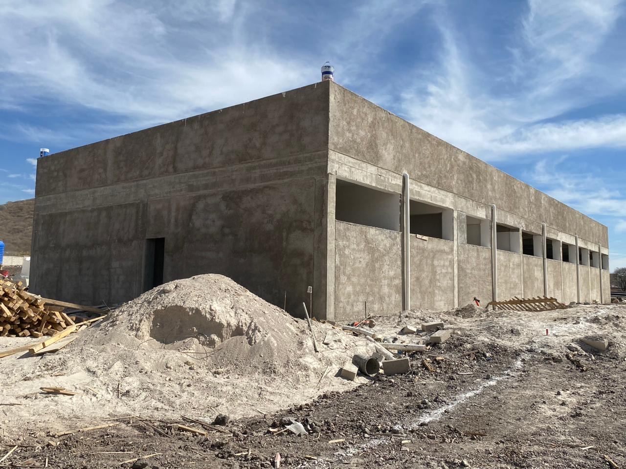 Estructura de concreto terminada
