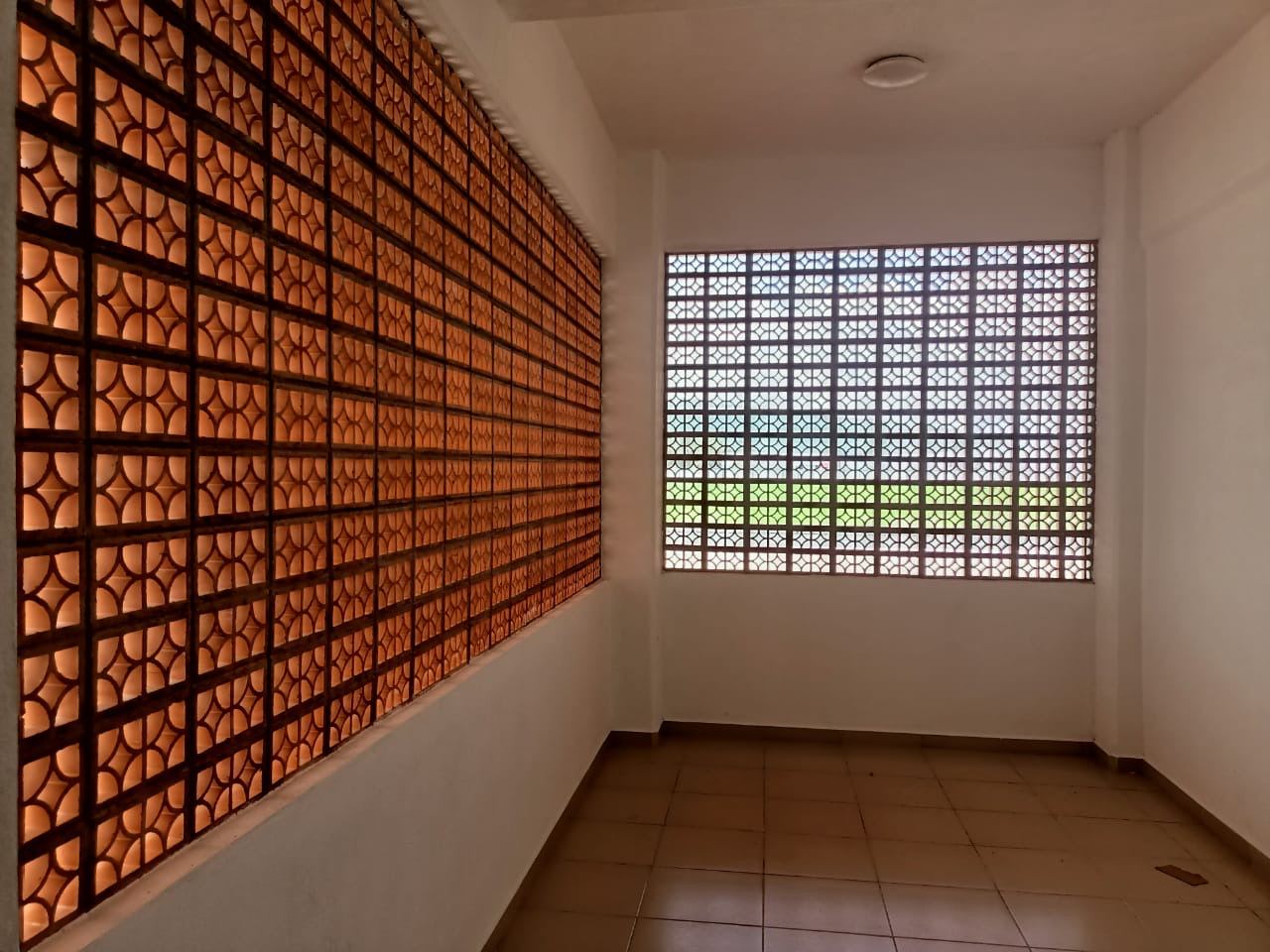 Muro celosía como detalle arquitectónico